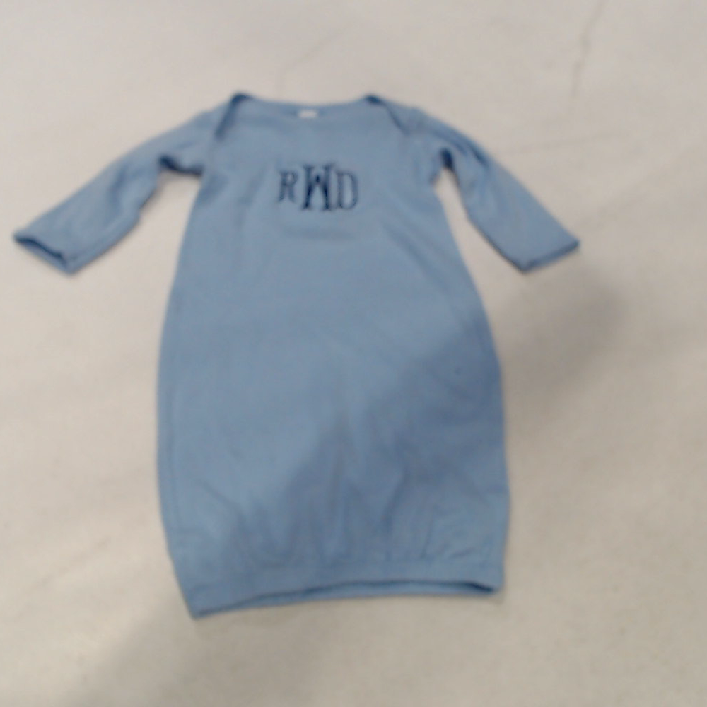 BLOOPER KIDS: Monogrammed Baby Layette Gown