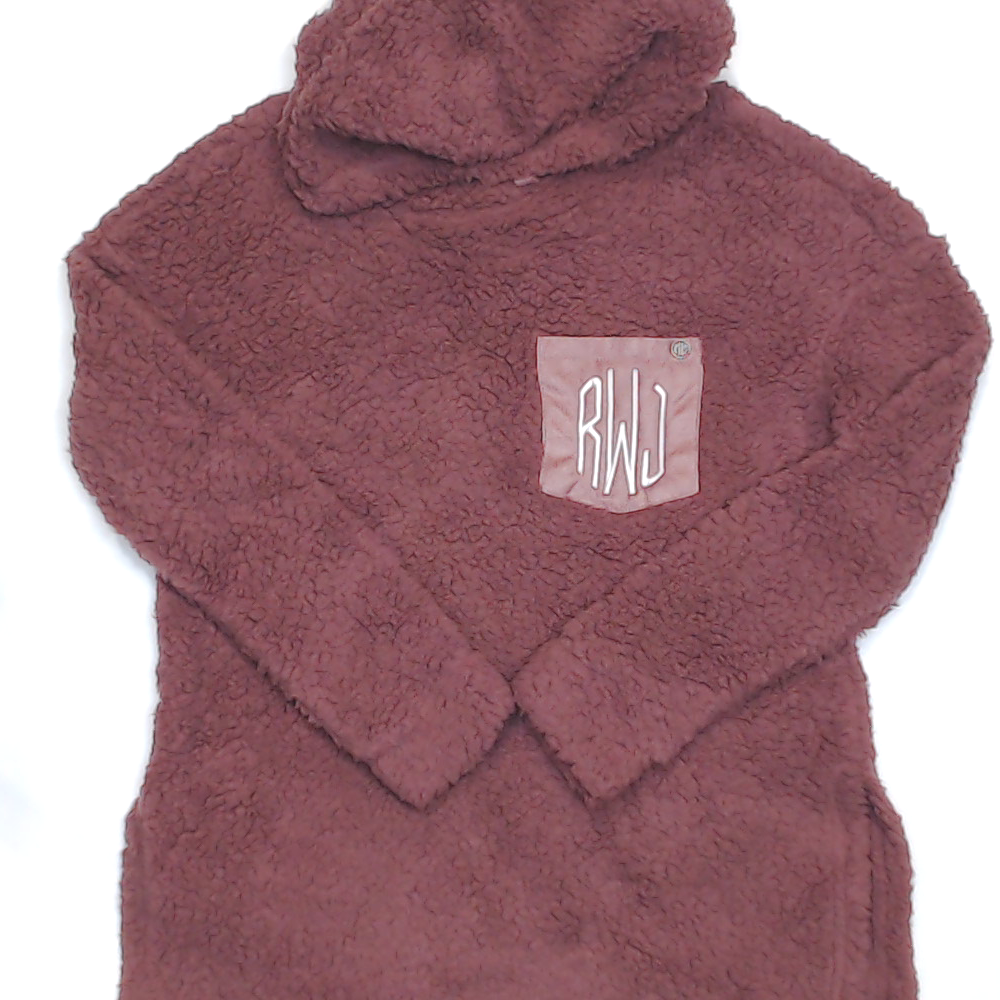 BLOOPER CLOTHING: Monogrammed Sherpa Hoodie