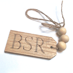 BLOOPER ACCESSORY: Personalized Wooden Tag