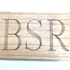 BLOOPER ACCESSORY: Personalized Wooden Tag