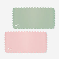 Delta Zeta Desk Mat | Faux Leather Sorority Desk Mat