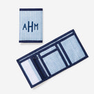 Personalized Kids Wallet | Navy Seersucker