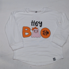 BLOOPER KIDS: Personalized Kids Hey Boo Long Sleeve Shirt