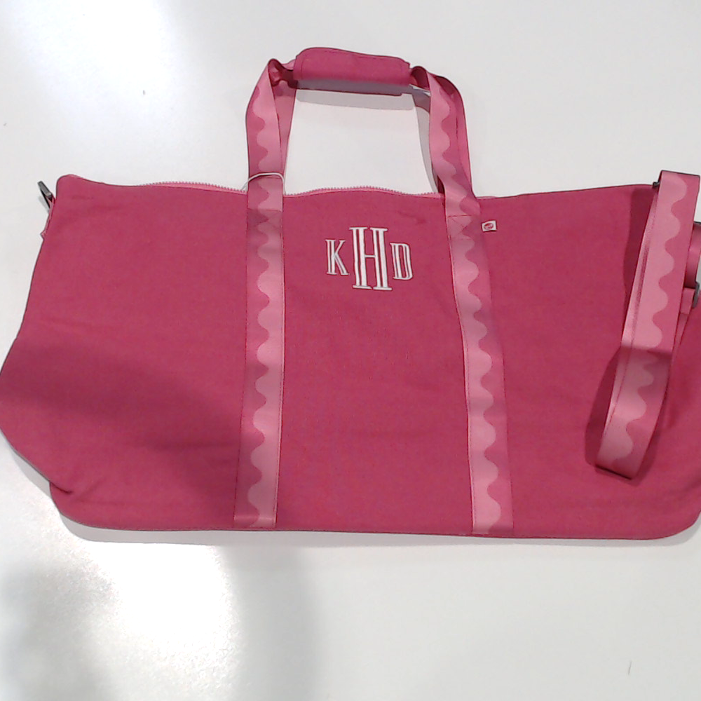 BLOOPER BAG: Monogrammed Weekend Bag
