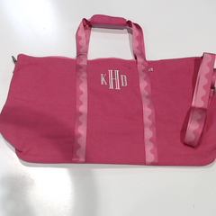 BLOOPER BAG: Monogrammed Weekend Bag