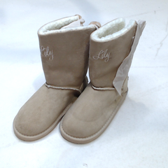 BLOOPER KIDS: Monogrammed Kids Sherpa Tie Booties