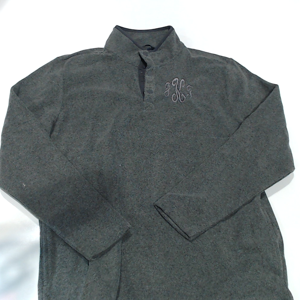 BLOOPER CLOTHING: Monogrammed Heathered Fleece Quarter Zip
