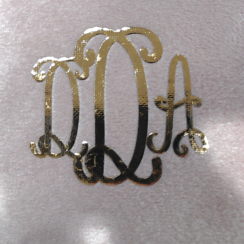 BLOOPER ACCESSORY: Monogrammed Velvet Travel Jewelry Case