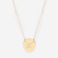 delta gamma gold delicate disc necklace