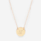 Delta Gamma Delicate Disc Necklace | Gold