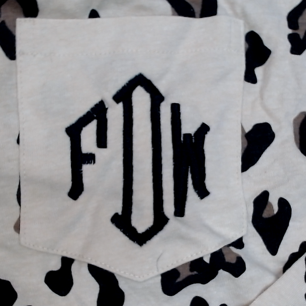 BLOOPER CLOTHING: Monogrammed Long Sleeve Shirt