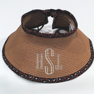 BLOOPER ACCESSORY: Monogrammed Packable Straw Hat