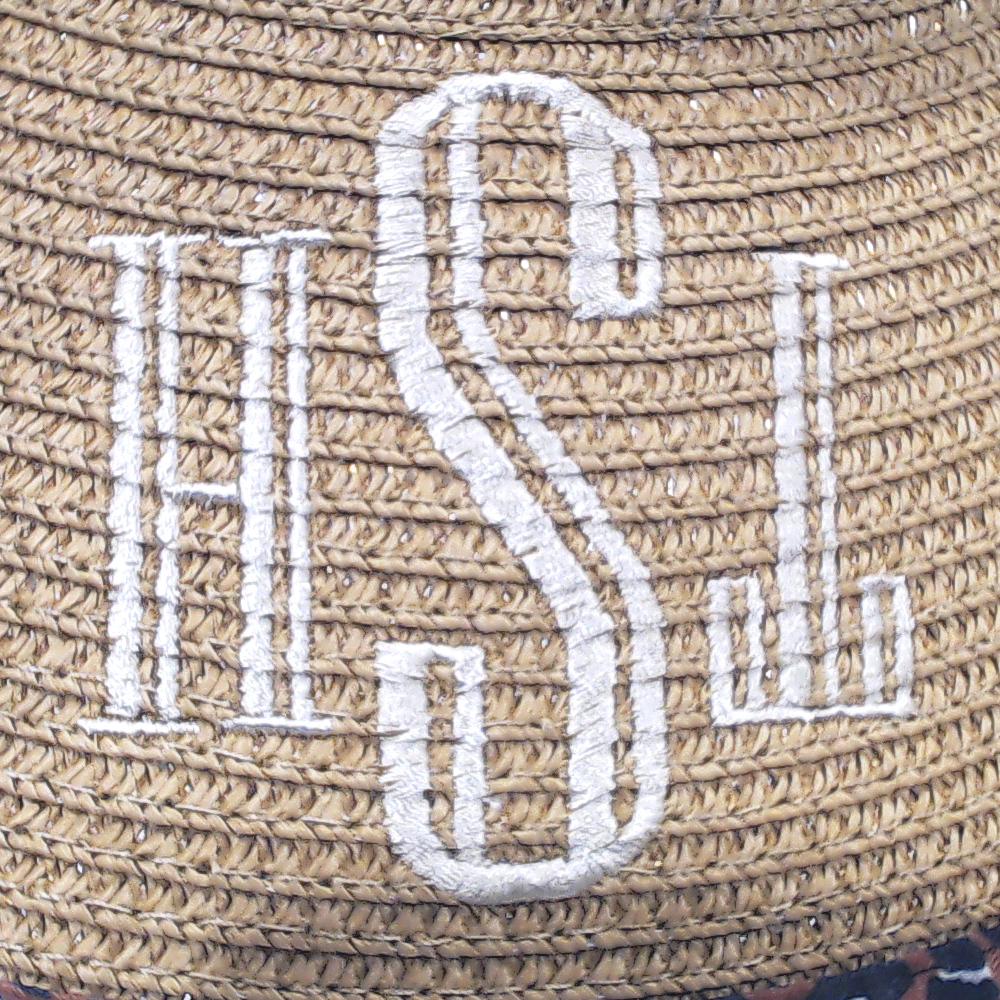 BLOOPER ACCESSORY: Monogrammed Packable Straw Hat