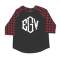 BLOOPER KIDS: Monogrammed Kids Raglan Tunic