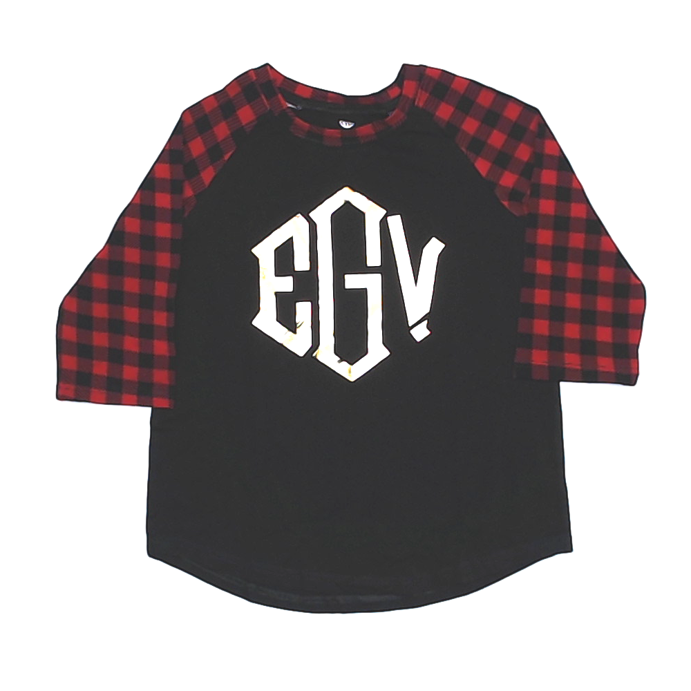 BLOOPER KIDS: Monogrammed Kids Raglan Tunic