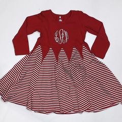 BLOOPER KIDS: Monogrammed Kids Twirl Dress