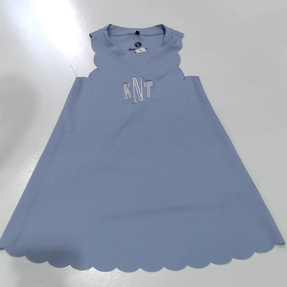 BLOOPER KIDS: Monogrammed Girls Scallop Dress