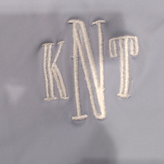 BLOOPER KIDS: Monogrammed Girls Scallop Dress