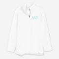 Alpha Delta Pi Pullover Sweatshirt in White | Sorority Quarter Zip