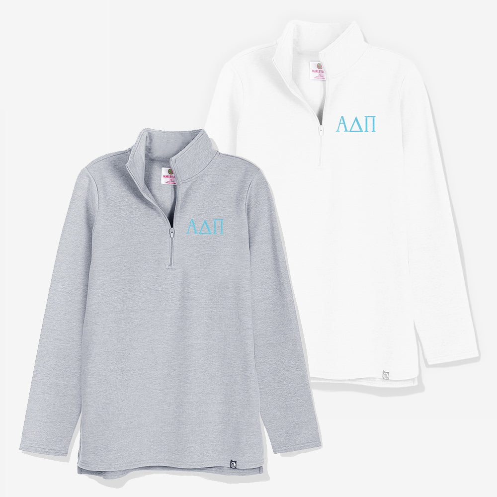 Alpha Delta Pi Pullover Sweatshirt | Sorority Quarter Zip