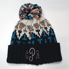BLOOPER ACCESSORY: Monogrammed Pom Pom Beanie