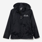 Delta Delta Delta Lightweight Rain Jacket | Black