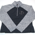 BLOOPER CLOTHING: Monogrammed Colorblock Quarter Zip Pullover