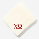 Chi Omega Plush Blanket | Ivory