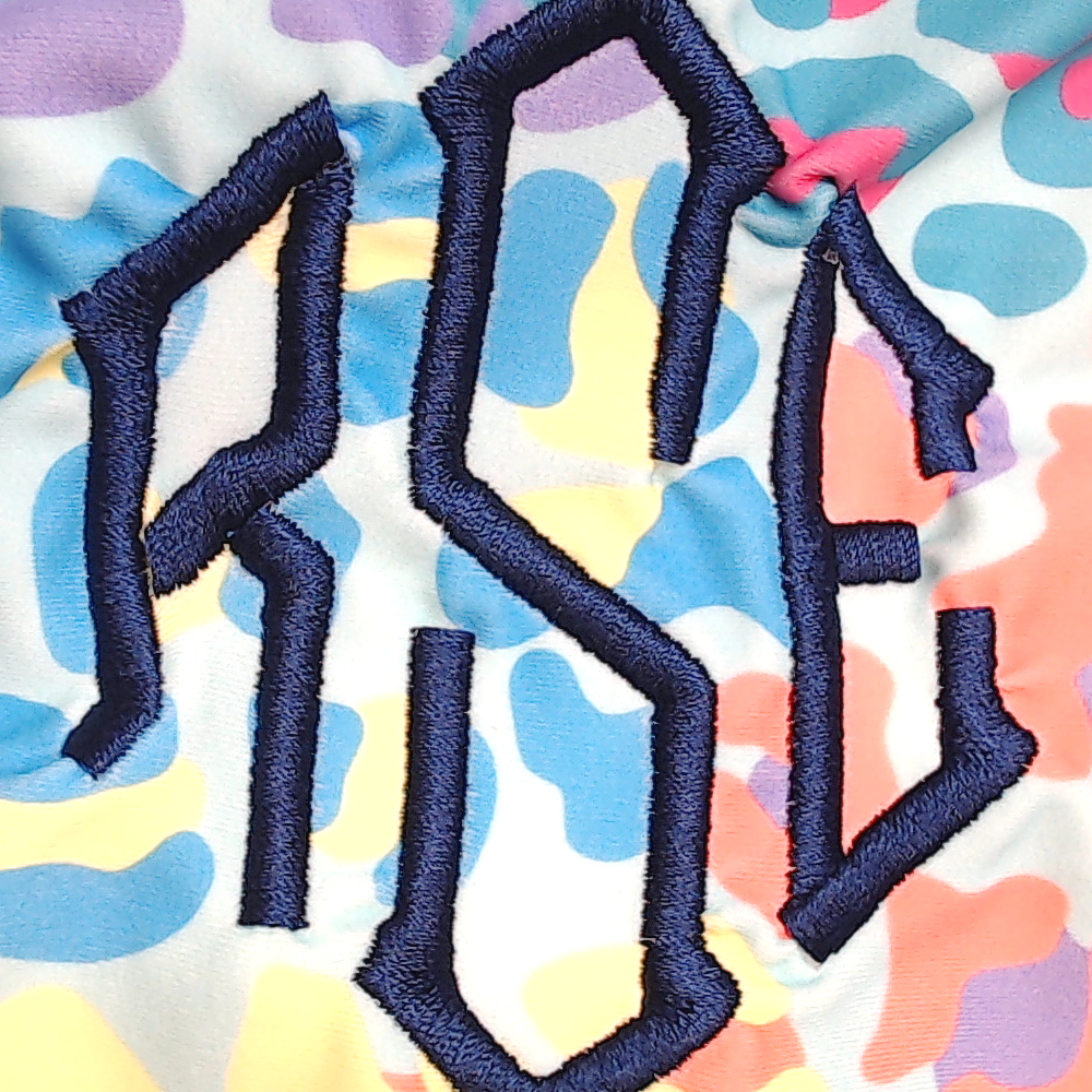 BLOOPER KIDS: Monogrammed Kids Ruffle Tankini Top