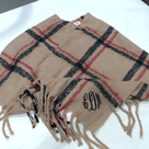 BLOOPER CLOTHING: Monogrammed Plaid Poncho