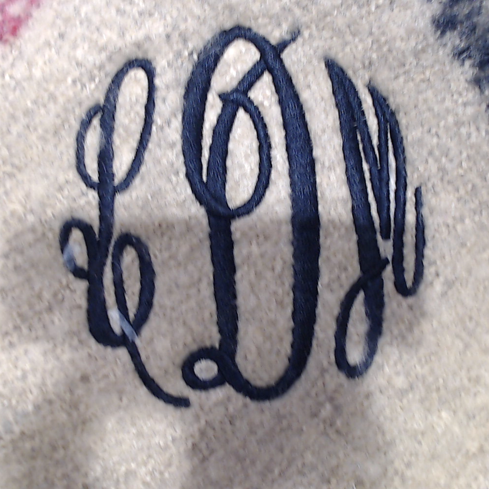 BLOOPER CLOTHING: Monogrammed Plaid Poncho