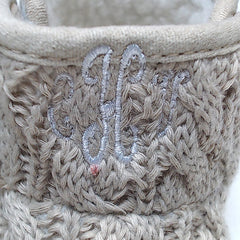 BLOOPER KIDS: Monogrammed Baby Booties
