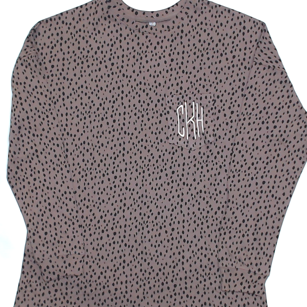BLOOPER CLOTHING: Monogrammed Long Sleeve Shirt