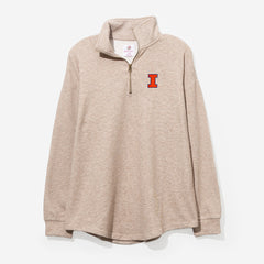 Illinois Fighting Illini Heathered Fleece Pullover WBG