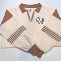BLOOPER CLOTHING: Monogrammed Colorblock Sweatshirt