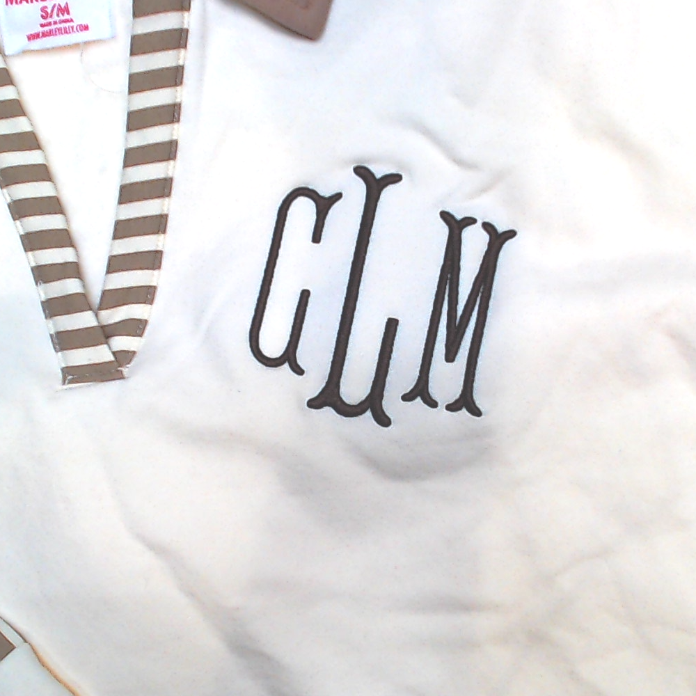 BLOOPER CLOTHING: Monogrammed Colorblock Sweatshirt