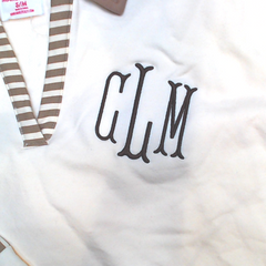 BLOOPER CLOTHING: Monogrammed Colorblock Sweatshirt