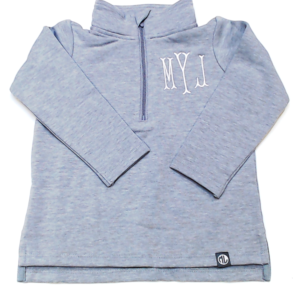 BLOOPER KIDS: Monogrammed Kids Pullover Sweatshirt