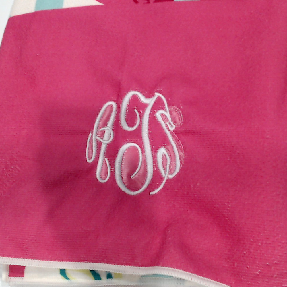 BLOOPER SWIM: Monogrammed Beach Towel