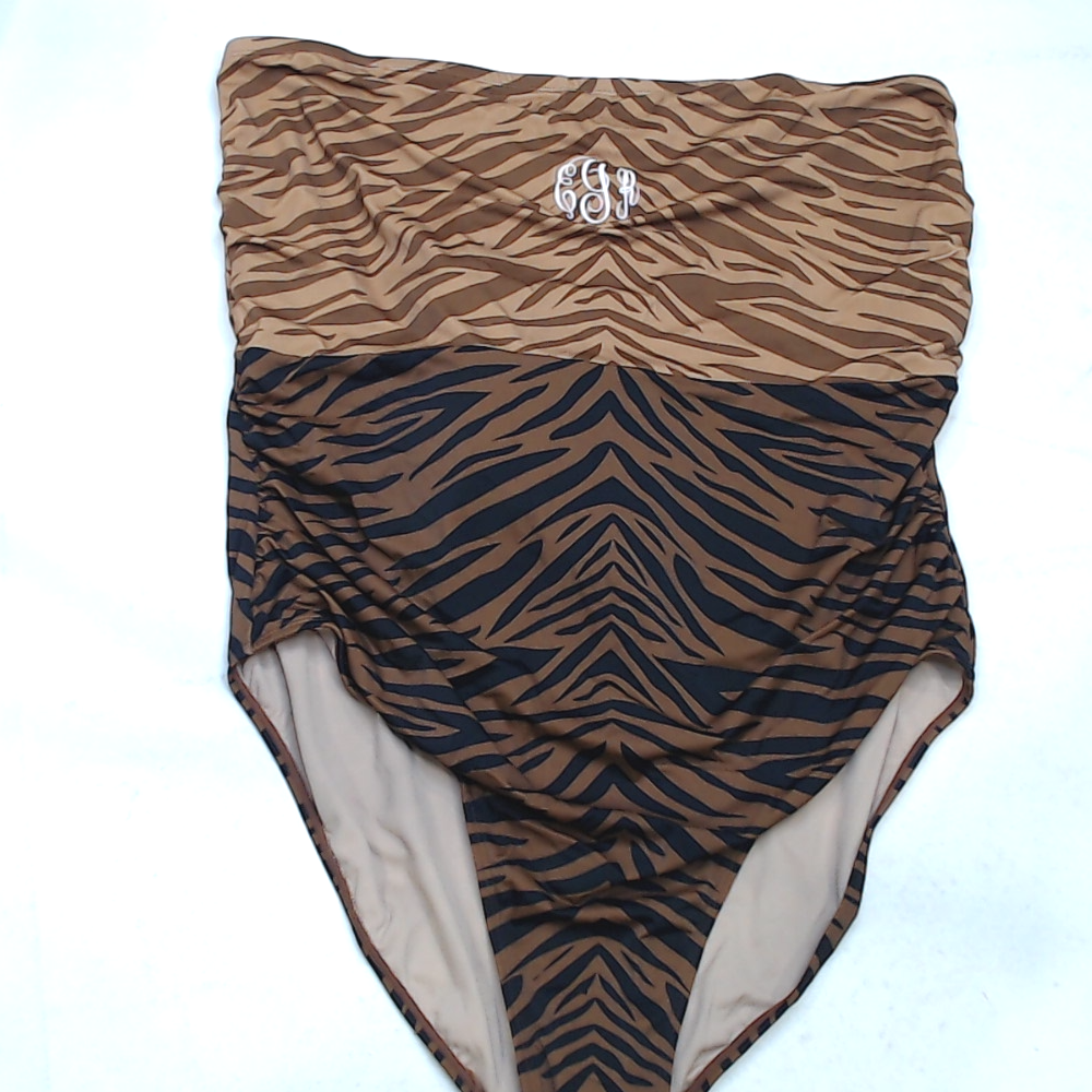 BLOOPER SWIM: Monogrammed One Piece Bathing Suit
