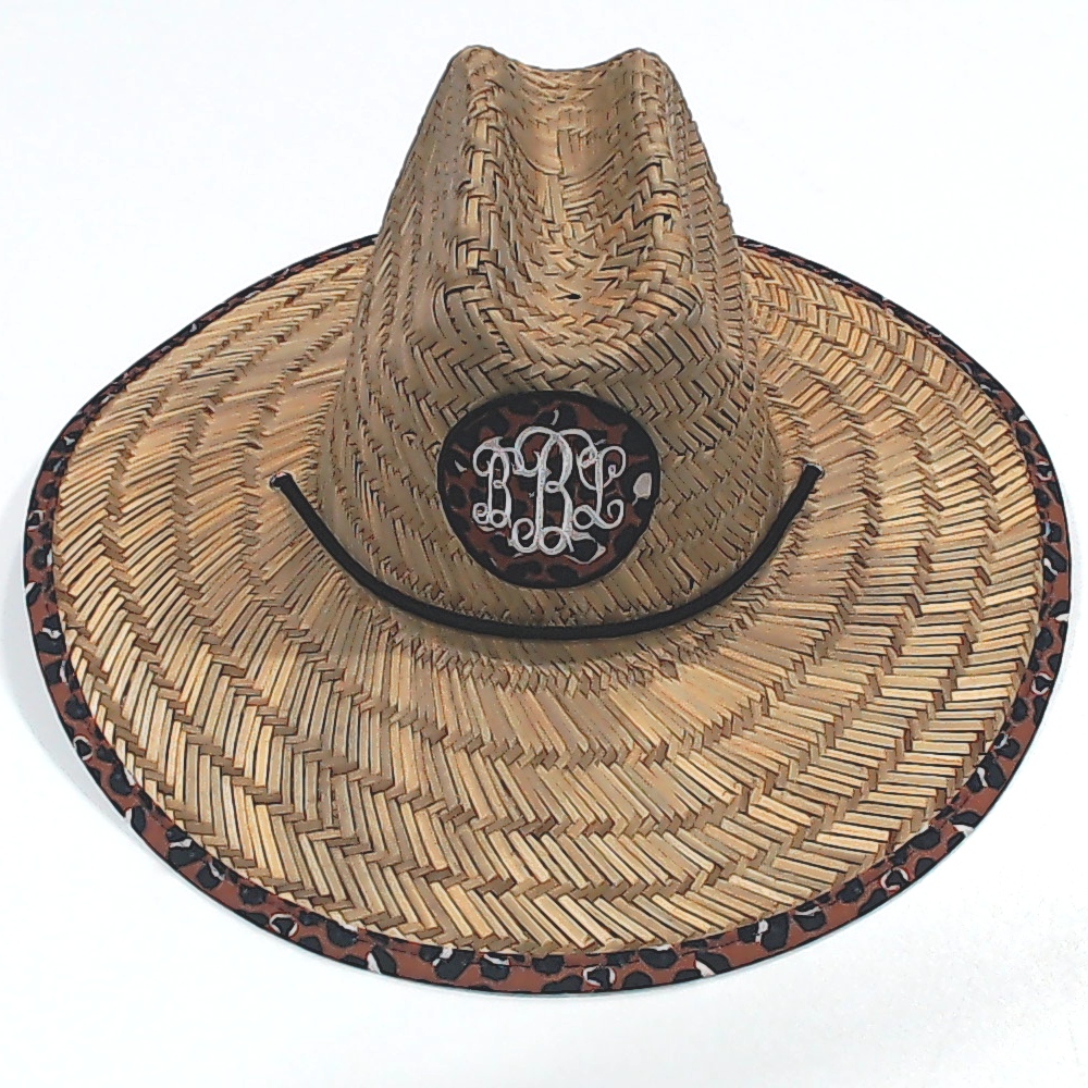 BLOOPER ACCESSORY: Monogrammed Straw Hat