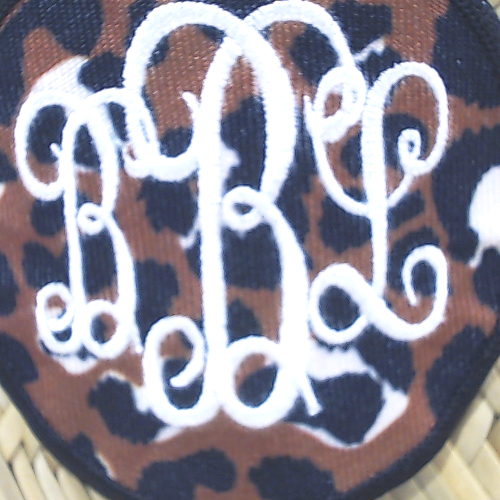 BLOOPER ACCESSORY: Monogrammed Straw Hat