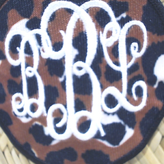 BLOOPER ACCESSORY: Monogrammed Straw Hat