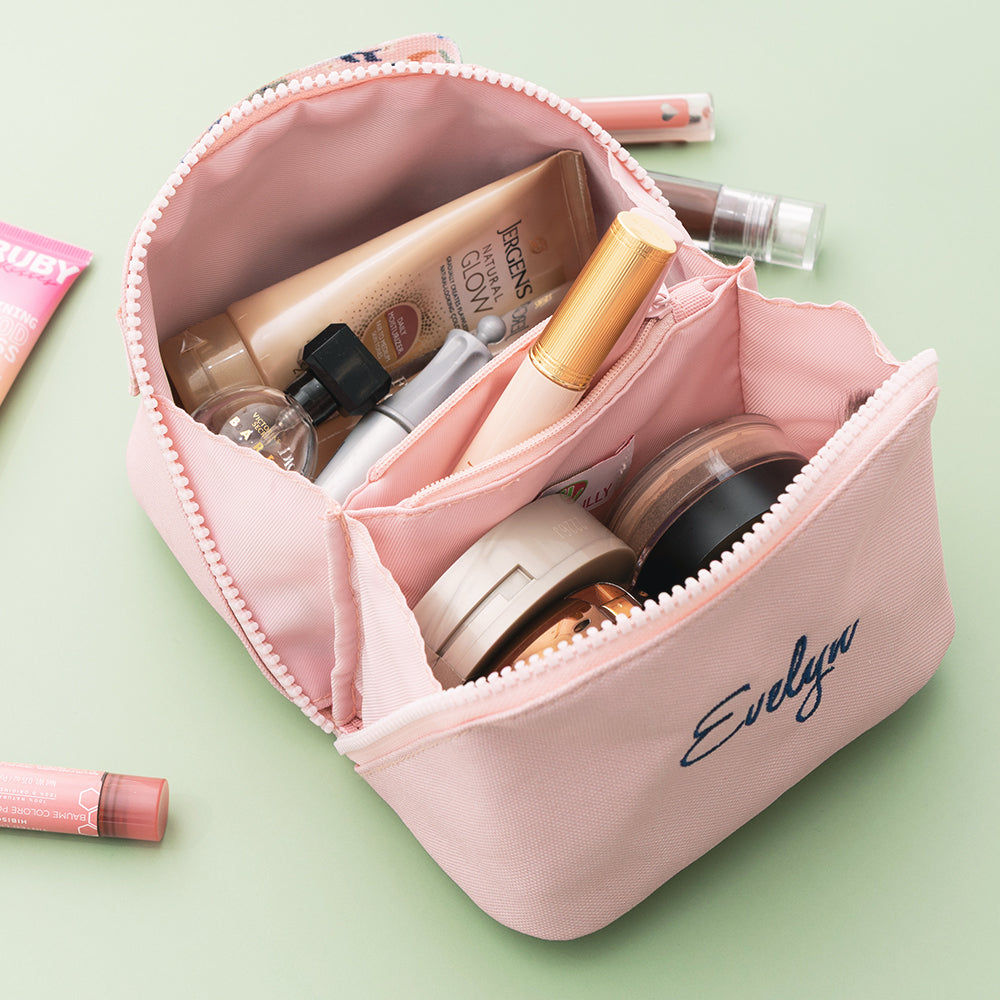inside of autumn whimsy make up bag