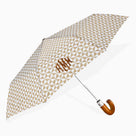 Monogrammed Umbrella | Tan Checkers