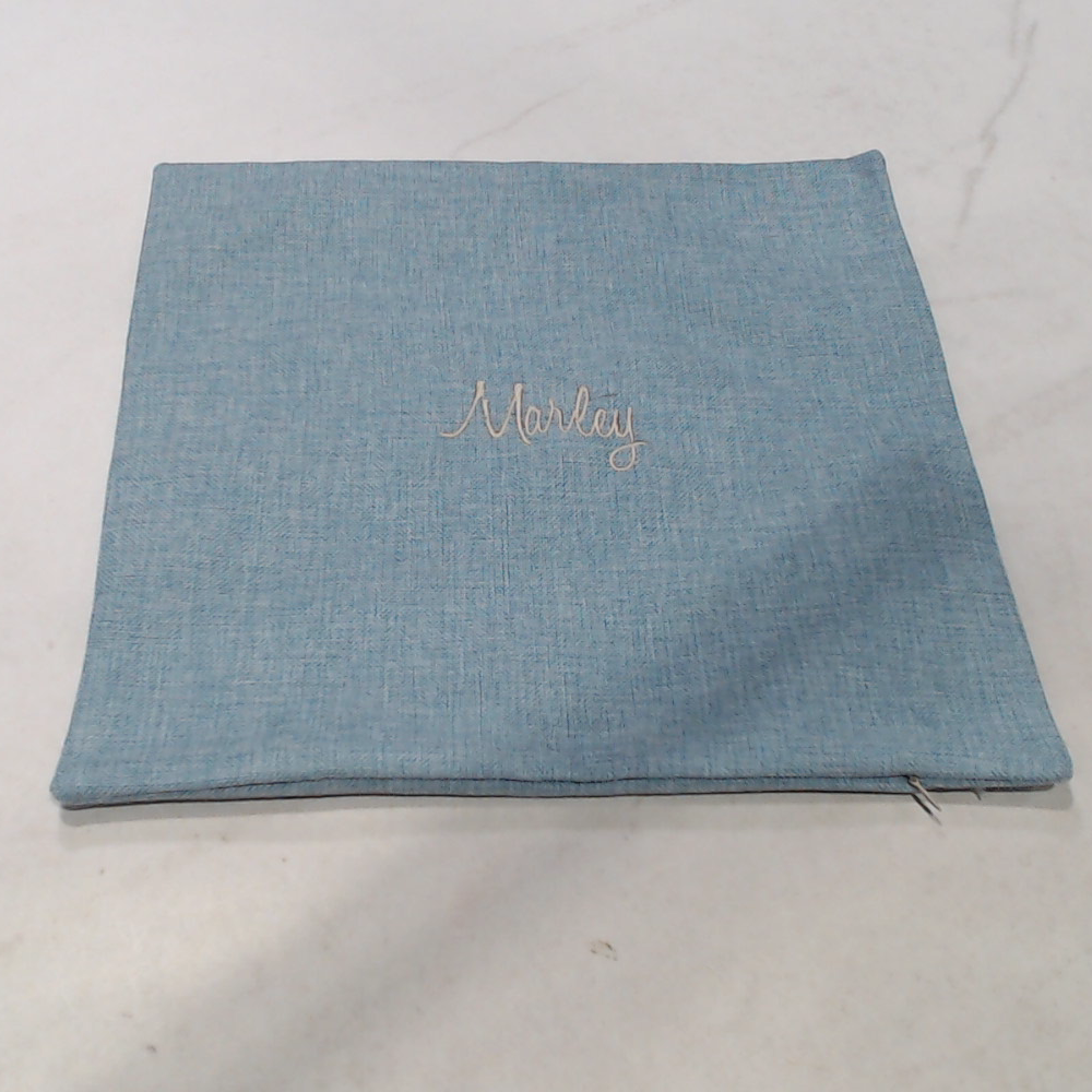 BLOOPER ACCESSORY: Monogrammed Linen Pillow Case
