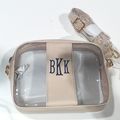 BLOOPER BAG: Monogrammed Clear Stadium Crossbody Bag