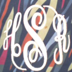 BLOOPER ACCESSORY: Monogrammed Laptop Sleeve