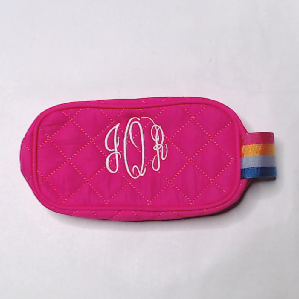 BLOOPER KIDS: Monogrammed Kids Diamond Quilted Cosmetic Case