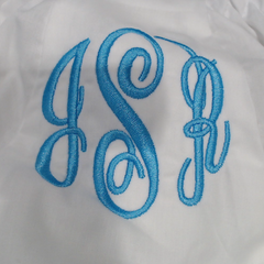 BLOOPER KIDS: Monogrammed White Eyelet Baby Bloomers